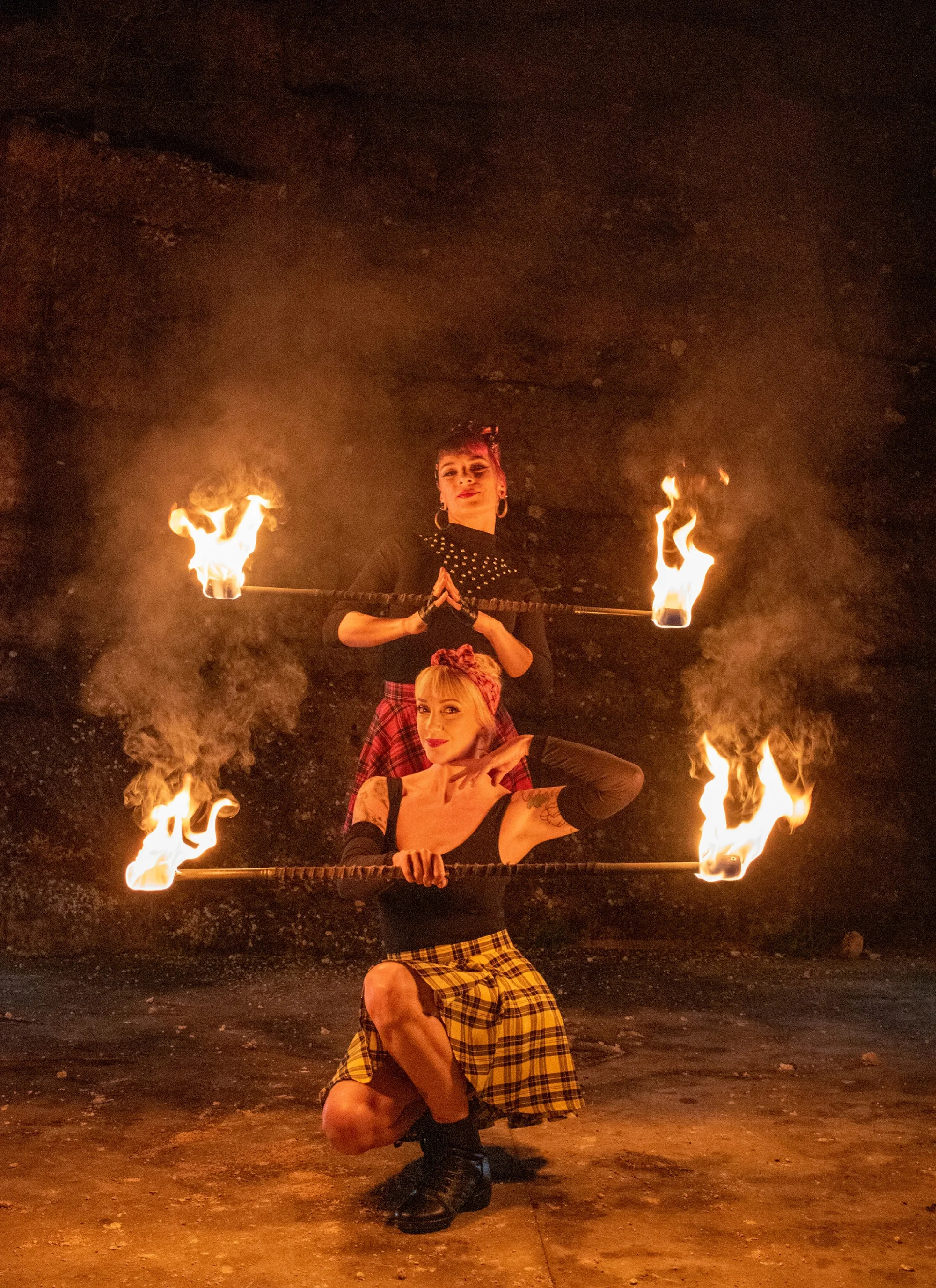 Compagnie spectacle enflammé pinup