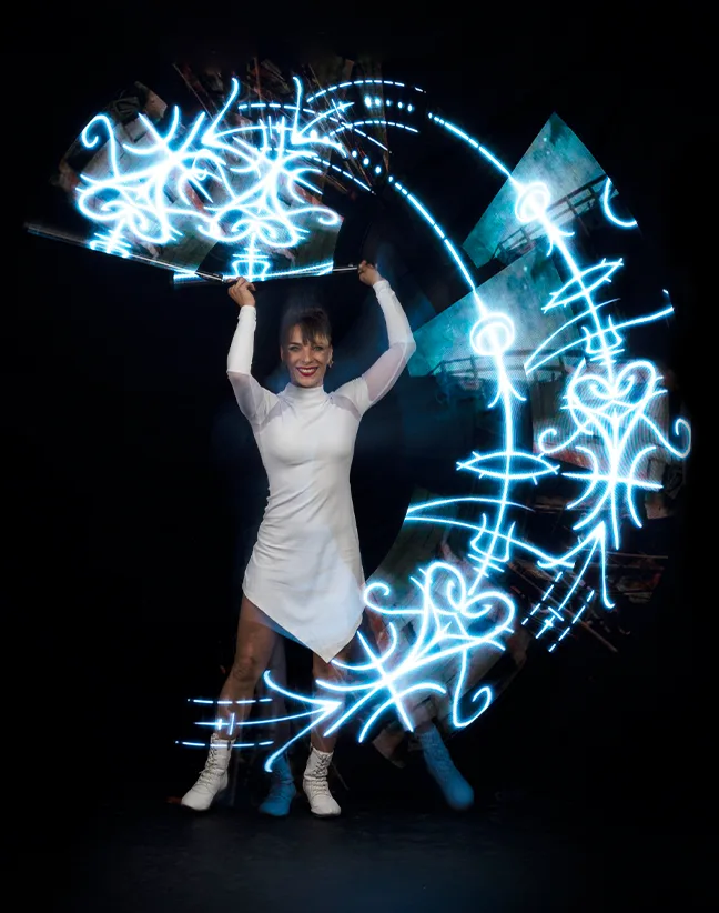 Chorégraphie LED artistique